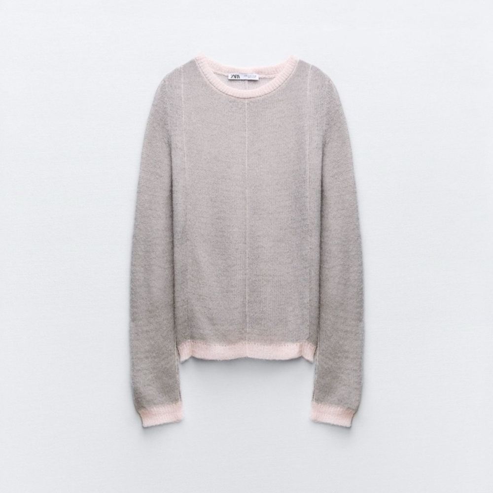 Zara Sweater - “Pronounced Stitched Knit Alpaca Blend Sweater”